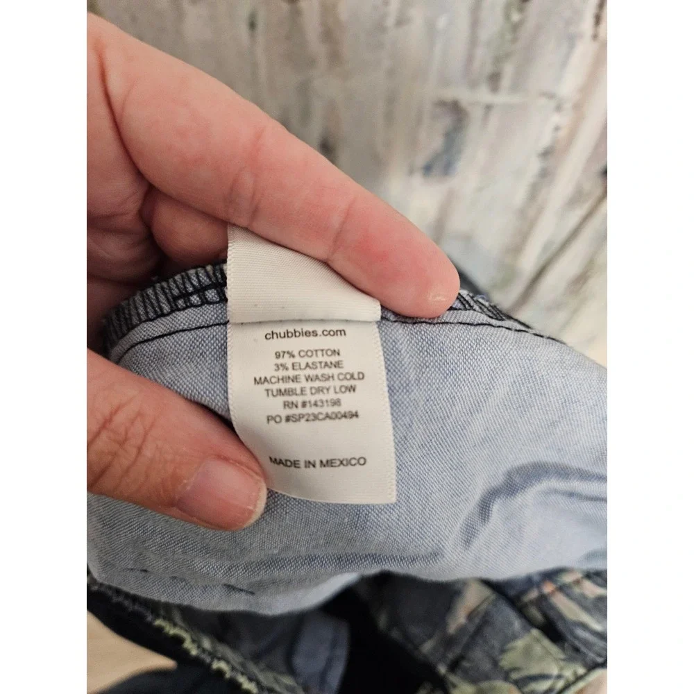 Chubbies Mens Navy Blue The Armadas Original Stretch Twill Pants Small